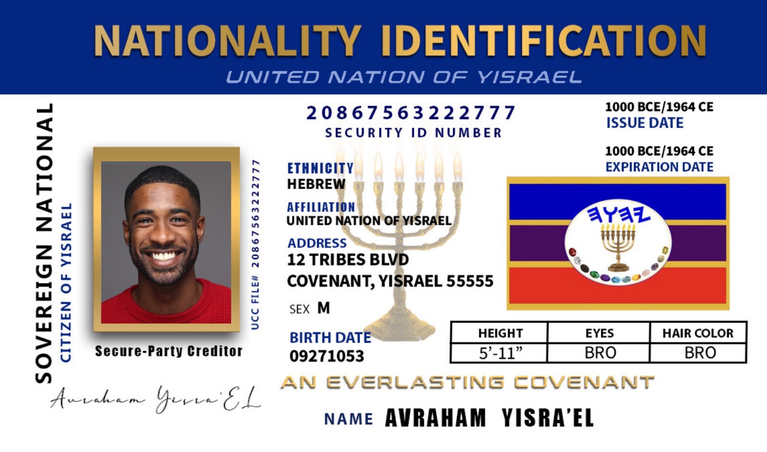 White Citizenship ID Card image 0